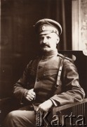 1914-1915, Lwów.
.
 Żołnierz armii rosyjskiej.
 Fot. NN, zbiory Ośrodka KARTA, udostępnił Jurij Karpenczuk
   
