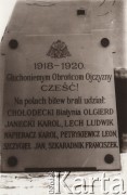 1920, Lwów, Polska.
 Tablica pamiątkowa: 