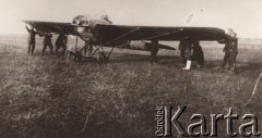 1914-1915, Lwów.
.  Polska.
 Samolot rosyjski Nieuport IV na lotnisku.
 Fot. NN, zbiory Ośrodka KARTA, udostępnił Jurij Karpenczuk
   
