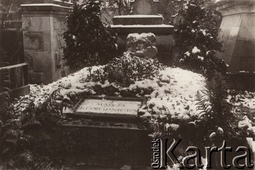 Po 1910, Lwów, Austro-Węgry.
 Cmentarz Łyczakowski, grób pisarki Marii Konopnickiej.
 Fot. NN, zbiory Ośrodka KARTA, udostępnił Jurij Karpenczuk
   
