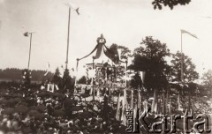 Przed 1914, brak miejsca, Austro-Węgry.
 Msza święta Pod gołym niebem.
 Fot. NN, zbiory Ośrodka KARTA, udostępnił Jurij Karpenczuk
   
