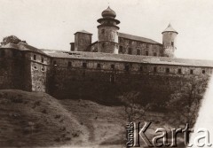 Przed 1914, Nowy Wiśnicz, Austro-Węgry.
 Zamek Kmitów i Lubomirskich w Wiśniczu strawiony przez Pożar w roku 1831, na pierwszym planie mur obronny, za nim tzw. baszta Bony.
 Fot. NN, zbiory Ośrodka KARTA, udostępnił Jurij Karpenczuk
   
