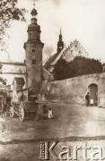 Przed 1914, brak miejsca
 Fragment miasta, kościół i wieża zegarowa.
 Fot. NN, zbiory Ośrodka KARTA, udostępnił Jurij Karpenczuk
   
