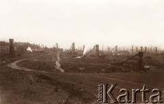 Przed 1914, Borysław, Austro-Węgry.
 Widok szybów naftowych.
 Fot. NN, zbiory Ośrodka KARTA, udostępnił Jurij Karpenczuk
   

