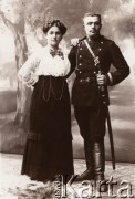 1914-1915, Lwów.
Rosyjski żandarm z żoną.
Fot. NN, zbiory Ośrodka KARTA, udostępnił Jurij Karpenczuk