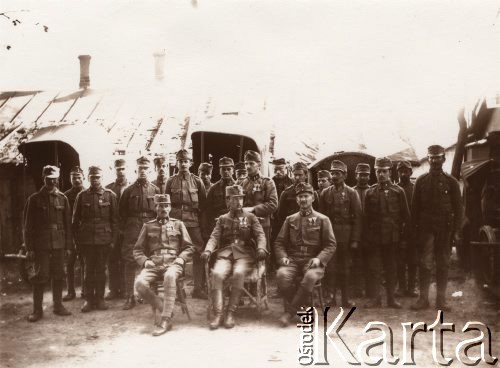 1915, Lwów, Austro-Węgry.
Grupa austriackich żołnierzy.
Fot. NN, zbiory Ośrodka KARTA, udostępnił Jurij Karpenczuk
