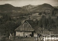 Przed 1939, Czarnohora, Polska.
Widok na Czarnohorę z Bystrzycy.
Fot. NN, zbiory Ośrodka KARTA
