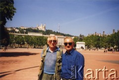 Lato 1999, Paryż, Francja.
Zdzisław Najder (z lewej) i Marek Walicki.
Fot. NN, kolekcja Zdzisława Najdera, zbiory Ośrodka KARTA.