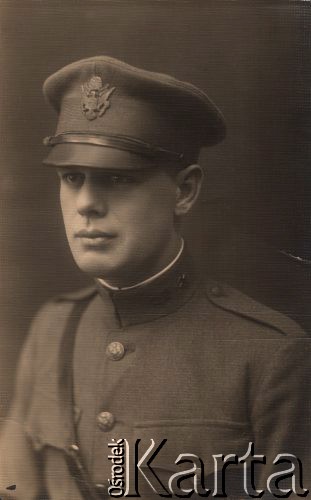 1920, brak miejsca.
Portret amerykańskiego żołnierza.
Fot. NN, zbiory Ośrodka KARTA, udostępnił Tomisław Paciorek