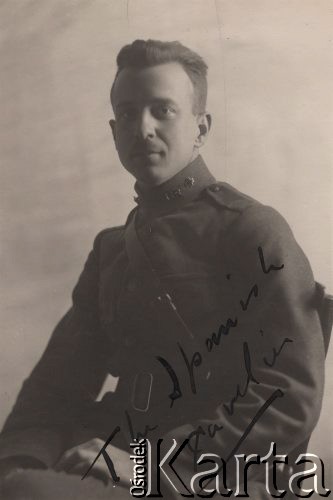 Ok. 1920, brak miejsca.
Portret amerykańskiego żołnierza.
Fot. 