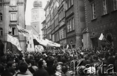 3.05.1982, Warszawa, Polska.
Niezależna manifestacja zorganizowana przez podziemne struktury 