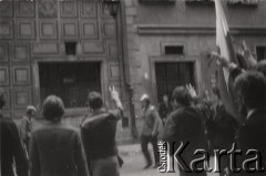 3.05.1982, Warszawa, Polska..
Niezależna manifestacja zorganizowana przez podziemne struktury 