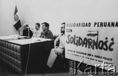 28.12.1981, Lima, Peru.
 Spotkanie poprzedzające marsz 