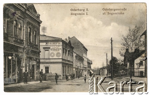 1915, Bogumin (Oderberg), Zaolzie.
Ulica Bogumińska.
Fot. NN, zbiory Ośrodka KARTA, kolekcja Władysława Owczarzego