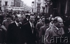 22.04.1956, Londyn, Wielka Brytania.
Antysowiecka demonstracja emigrantów z Europy Środkowo-Wschodniej,
przemarsz emigrantów z Polski, na transparencie napis 