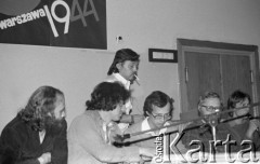 wrzesień 1981, Warszawa, Polska.
Spotkanie niezależnych wydawców w siedzibie Regionu Mazowsze NSZZ 