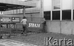 sierpień 1981, Warszawa, Polska.
Strajk w Zakładach Graficznych 