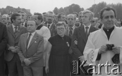 31.05.1981, Warszawa, Polska.
Pogrzeb Kardynała Stefana Wyszyńskiego - delegacja działaczy NSZZ 