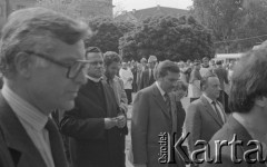 31.05.1981, Warszawa, Polska.
Pogrzeb Kardynała Stefana Wyszyńskiego - członkowie delegacji NSZZ 