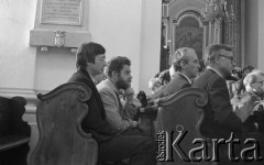 31.05.1981, Warszawa, Polska.
Pogrzeb Kardynała Stefana Wyszyńskiego - delegacja NSZZ 