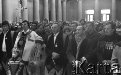 8.03.1981, Poznań, Polska
Msza św. w kościele Sominikanów przed rozpoczęciem zjazdu zjednoczeniowego NSZZ RI 