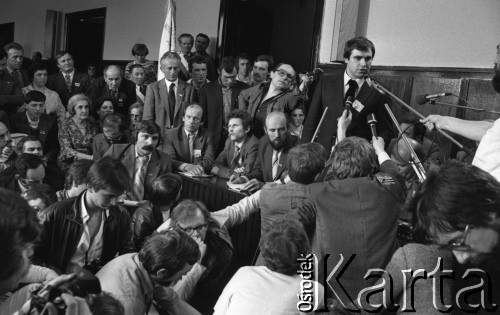 12.05.1981, Warszawa, Polska.
Rozprawa sądowa w sprawie rejestracji NSZZ 
