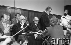 12.05.1981, Warszawa, Polska
Rozprawa sądowa w sprawie rejestracji NSZZ 