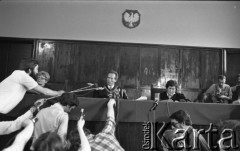 12.05.1981, Warszawa, Polska
Rozprawa sądowa w sprawie rejestracji NSZZ 
