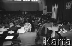 Czerwiec 1981, Warszawa, Polska.
I Walne Zebranie Delegatów NSZZ 