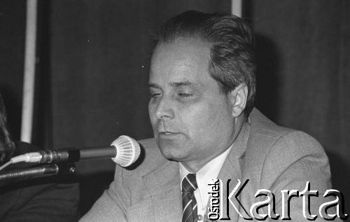 Czerwiec 1981, Warszawa, Polska.
I Walne Zebranie Delegatów NSZZ 