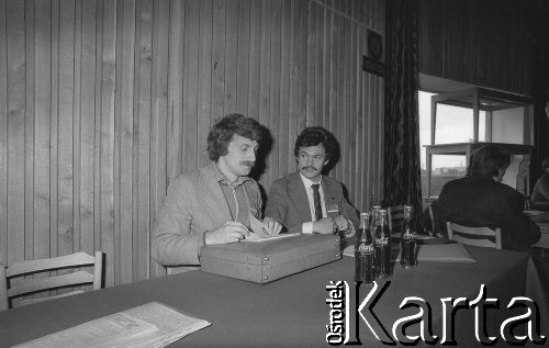 Czerwiec 1981, Warszawa, Polska.
Zakłady Mechaniczne im. Marcelego Nowotki, spotkanie delegatów NSZZ 