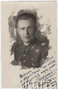 Lipiec 1939, Brześć nad Bugiem, Polska.
Portret pilota plut. Henryka Borysa z 5 Pułku Lotniczego. Z przodu dedykacja: 