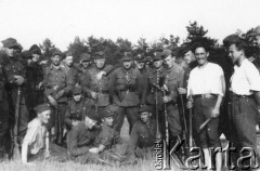 1944, Końskie (okolice), Polska.
Partyzanci Narodowych Sił Zbrojnych z pododdziału 