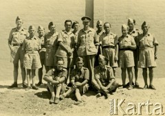 1940, Palestyna.
Żołnierze Samodzielnej Brygady Strzelców Karpackich. Oryginalny podpis na odwrocie fotografii: 
