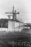 Październik-listopad 1980, Gdańsk, Polska..
Mur Stoczni Gdanskiej im. Lenina, na którym namalowano hasło 