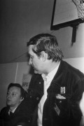 Wrzesień lub październik 1981, Gdańsk, Polska..
Konferencja prasowa BIPS (Biuro Informacji Prasowej Solidarność) podczas I Krajowego Zjazdu Delegatów NSZZ „Solidarność”. Na zdjęciu Lech Wałęsa.
Fot. NN, zbiory Ośrodka KARTA, udostępnił Krzysztof Frydrych.
