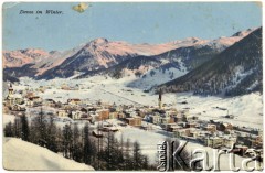 Około 1919, Davos, Szwajcaria.
Davos zimą. 
Fot. NN, przekazał Marek Grabowski