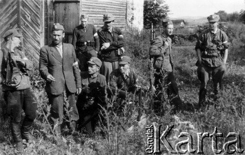 14.07.1944, Ciechanowiszki, pow. Wileńsko-Trocki.
Oddział partyzancki Bazy z Kedywu Komendy Okręgu Wileńskiego AK w czasie akcji 