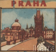 Po 1948, Praga, Czechosłowacja.
Rysunek przedstawiający architekturę Pragi.
Fot. NN, zbiory Ośrodka Karta, udostępniło Warszawskie Towarzystwo Cyklistów (WTC).