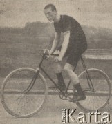 Koniec XIX w., brak miejsca.
Cyklista Charley Barden.
Fot. NN, zbiory Ośrodka Karta, udostępniło Warszawskie Towarzystwo Cyklistów (WTC).