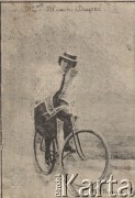 Początek XX w., brak miejsca.
Cyklistka Blanch Dupre.
Fot. Charles Barenne, zbiory Ośrodka Karta, udostępniło Warszawskie Towarzystwo Cyklistów (WTC).