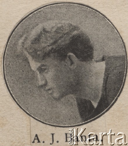 Początek XX w., brak miejsca.
Portret A. J. Banty.
Fot. NN, zbiory Ośrodka Karta, udostępniło Warszawskie Towarzystwo Cyklistów (WTC).