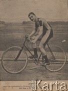 23-24.05.1896, Francja.
Athur Linton w czasie międzynarodowego wyścigu na trasie Bordeaux- Paryż (591 km.).
Fot. NN, zbiory Ośrodka Karta, udostępniło Warszawskie Towarzystwo Cyklistów (WTC).