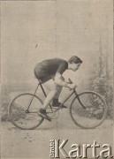 Przełom XIX i XX wieku, brak miejsca.
Cyklista Boulay.
Fot. NN, zbiory Ośrodka Karta, udostępniło Warszawskie Towarzystwo Cyklistów (WTC).