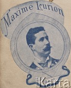 Początek XX wieku, brak miejsca.
Maxime Lurion - portret.
Fot. NN, zbiory Ośrodka Karta, udostępniło Warszawskie Towarzystwo Cyklistów (WTC).