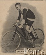 Przełom XIX i XX wieku, brak miejsca.
Richard Heller na rowerze.
Fot. NN, zbiory Ośrodka Karta, udostępniło Warszawskie Towarzystwo Cyklistów (WTC).