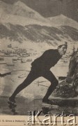 1898, Davos, Szwajcaria.
Portret  I.G. Greva z Holandii - zwycięzcy wyścigów łyżwiarskich w Davos.
Fot. NN, zbiory Ośrodka Karta, udostępniło Warszawskie Towarzystwo Cyklistów (WTC).