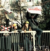 1988, Gdańsk, Polska.
Strajk w Stoczni Gdańskiej im. Lenina.
Fot. Wojciech Druszcz, zbiory Ośrodka KARTA


