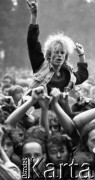 1986, Jarocin, Polska.
Festiwal rockowy.
Fot. Wojciech Druszcz, zbiory Ośrodka KARTA