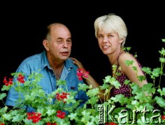 1996, Warszawa, Polska.
Jacek Kuroń z żoną Danutą w swoim domu.
Fot. Wojciech Druszcz, zbiory Ośrodka KARTA